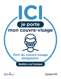 Affiche port du masque obligatoire. Nouveaux Outils Port Du Couvre Visage Obligatoire Au Quebec Retail Council Of Canada