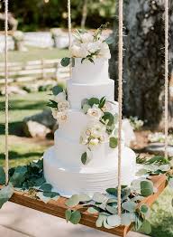 Let Them Eat Cake Cool And Creative Ways To Display Your Cake On A Swing Green Wedding Shoes Wedding Cake Stands Simple Wedding Cake Green Wedding Cake