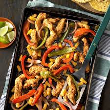 Sheet Pan Pineapple Chicken Fajitas Recipe Fajitas Chicken Fajita Recipe Mexican Food Recipes