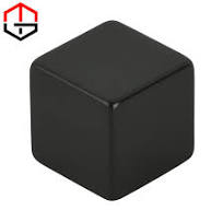 N35 Square Cube Block Neodymium Magnet with Black Epoxy Coating