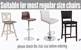 Recently i squeezed in a makeover of my barstools, a project that i've wanted to do for a long time but just hadn't narrowed down exactly how i wanted them to look. Amazon Com Deisy Dee Stretch Chair Cover Slipcovers For Low Short Back Chair Bar Stool Chair C114 Beige Home Kitchen