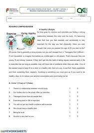 The endocrine system is a system of glands that make hormones. A Healthy Lifestyle Worksheet