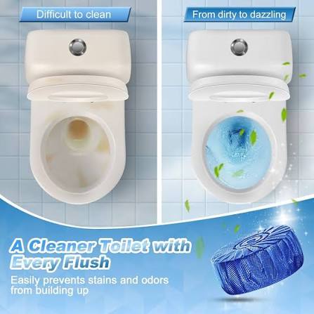 KIISIISO Automatic Toilet Bowl Cleaner Tablets Bathroom Toilet Tank Cleaner,Blue Toilet Bowl Bubbles,Strong Detergent Ability,Long-Lasting 300 ...