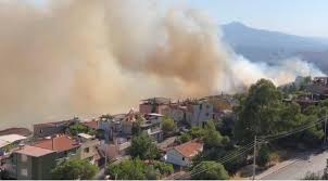 İzmir'in karşıyaka ilçesinde çıkan yangın kontrol altına alındı. Son Dakika Izmir Bayrakli Da Yangin