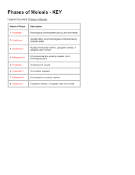 Biology meiosis worksheet answer key chromosomes and meiosis reinforcement worksheet answers and meiosis matching worksheet answer key practice naming the phases of meiosis by descriptions and by picture includes photos of metaphase anaphase telophase prophase i and ii. Https Ailbay Weebly Com Uploads 3 7 9 6 37965993 Meiosis Name The Phases Key Pdf
