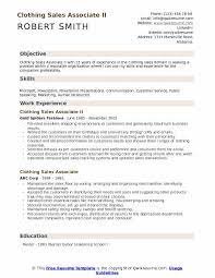Clothing Sales Associate Resume Samples Qwikresume
