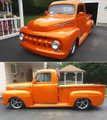 Image result for Orange 1951 Truck