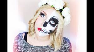Wir empfehlen dir das flüssige latex, mit dem du deine eigenen wunden kreieren kannst oder auch die prothesen für narben und falsche körperteile, mit denen du. Lady Vs Skull Halloween Make Up Tutorial Dagi Bee Youtube