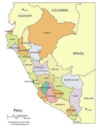 Claim a country by adding the most maps. Peru Powerpoint Map Administrative Districts Capitals