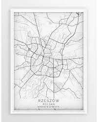 There are maps on the poland genealogy main page comparing those jurisdictions with the modern jurisdictions. Plakat Mapa Rzeszow Seria White