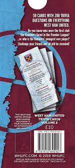 If you can answer 50 percent of these science trivia questions correctly, you may be a genius. West Ham United Fc Trivia Quiz At Calendar Club