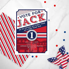 Election Themed Invitation Baby Birthday Themes Birthday Invitations Election Theme Party