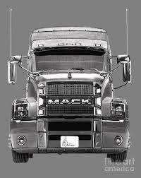 For this first step, we shall be using a pencil for now because we . Mack Truck Drawing Drawing By Murphy Elliott