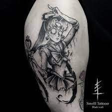 Sailor Moon By Smolll Smollltattooer Tattoo Tattoos Tatouage Tatouages Art Blackwork Blackworkers Blackworke Sailor Moon Tattoo Moon Tattoo Tattoos