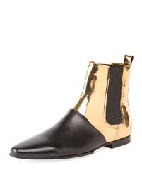 Black And Gold Motorcycle Boots Balmain Artemis Leather And Suede Men S Ankle Boots In Black Modesens Leather Chelsea Boots Mens Ankle Boots Boots