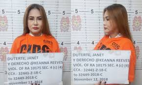 She was staying up at the guest chambers. Comedian Keanna Reeves Arrested For Online Libel