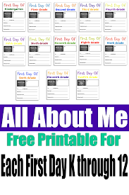My name is amna and i blog over at teach two reach: Free First Day Of School Printables K Through 12 Color Me Crafty