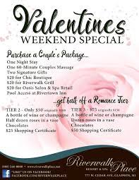 The Best Valentine S Day Gift May Not Be A Gift How About An Experience Check Out This Great Deal In Northern Michigan At Riv Couples Spa Day Couples Spa Spa