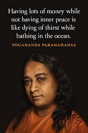 Wealth can't buy peace of mind or bliss