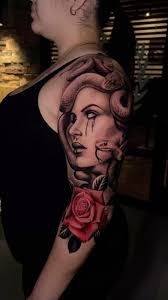 Did this medusa a few days ago. Thank you for the trust and support  @kymmm.m , 🙏🏼, ., @bishoprotary , @kwadron, @ultimatetattoosupply,  @razorbladepro , ., #tattoo #art #rose #flower #medusa #ink ...