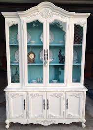 Antique White China Cabinet General Finishes Shabby Chic Furniture Painted China Cabinets Furniture