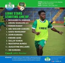 Sierra leone will play benin in june in a match which will determine the final team to qualify for next year's africa cup of nations in cameroon. M Yn75rjkognim