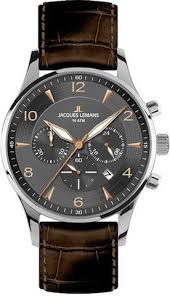 Jacques Lemans 1 1654f Men S Watch Chronograph Grey Dial Brown Leather Strap Watches For Men Luxury Watches For Men Watches For Men Unique