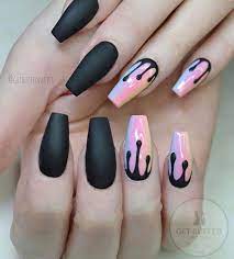 Shining glitter coffin nails designs ❤ 35+ magnificent coffin nails designs you must try ❤ see more ideas on our blog!! 23 Coffin Nail Art Nail Art Designs 2020
