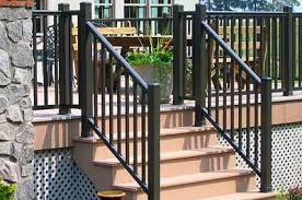 Includes tie straps, hole punch,wall anchors and screws for simple. Aluminum Railing Stair Railings Deck Railings Fencetown Outdoor Stair Railing Railings Outdoor Outdoor Stairs