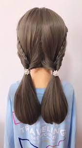 Style a braid and use a thin strand to secure the knit at the ends. Very Very Simple Hairstyle One Minute Can Learn Personal Shawl Hair Style Women Video Very Easy Hairstyles Long Hair Video Easy Hairstyles For Long Hair