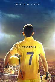 Customized Dhoni Csk Wallpaper Generator Linksind Ms Dhoni Wallpapers Dhoni Wallpapers Ms Dhoni Photos