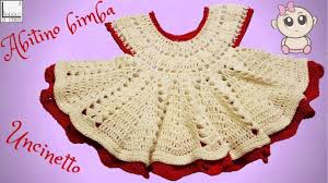 Come fare cardigan bimba uncinetto con tecnica top down. Tutorial Vestitino Neonata All Uncinetto Panna Fragola Uncinetto Facile Passo A Passo Youtube