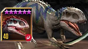 Indominus rex is creatable in jurassic world: Indominus Rex Max Level 40 Jurassic World The Game Youtube