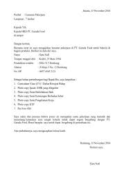 Pada hari ini, sabtu 25 februari 2017 banyak sekali dari sahabat pt.surya teknik anugerah inggin membuat pengalaman kerja semua unit yang di gunakan saat bekerja. Contoh Surat Lamaran Kerja Di Perusahaan Tambang Batubara Info Seputar Kerjaan Cute766