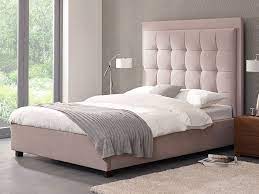Imbottito nella testata e nelle fasce e rivestito. Letto Matrimoniale Con Testata Alta Quadrottolo Produzione E Vendita
