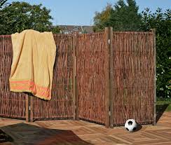Weiden Paravent Ca 240 X 140 Cm Dekorativer Sichtschutz Fur Ihren Garten Terrasse Oder Balkon Zusammenklappbar Bamboo Garden