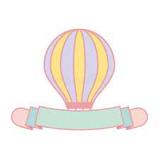 Cute hot air balloon pastel. Cute Pastel Hot Air Balloon Banner Vector Stock Vector Illustration Of Emblem Graphic 133546152