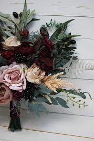 Maybe you would like to learn more about one of these? Deep Burgundy Neutral Bouquet Size 17 Bridal Bouquet Vine Faux Bouquet Wedding Flowers Silk Flowers Boho Wedding In 2021 Flower Bouquet Wedding Bouquet Sizes Bridal Bouquet