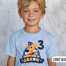 Safety Sheriff Labrador Girl Birthday Shirt