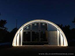 Quonset Hut House Exterior Led Lighting Clever Moderns Quonset Hut Hut House Quonset Hut Led Exterior Lighting