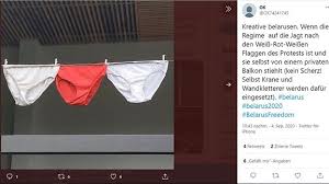 Die flagge, weiß, rot, grün, für die die hauptkomponenten sind, gehört zum sudan. Belarus Mit Unterhosen Gegen Lukaschenko Mdr De