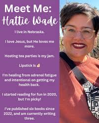 2025: Meet the Author ✨ Hi! My pen name is Hattie Wade! Nice to meet you!  I'm so glad you are all here
