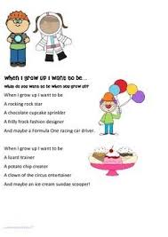Poem Original And Write Your Own What Do You Want To Be When You Grow Up Kids Poems Poems About Growing Up Poems