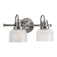 From alibaba.com are just right for lighting up large spaces. Farmhouse Bathroom Light Prismatic Glass Antique Nickel Archie By Progress Lighting P2991 81 Destination Lighting