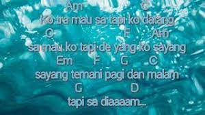 Sa Mo Pergi Cord Lirik Timur Id Youtube