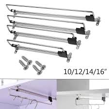 • with soft close return. 1pc Furniture Fittings Multi Function Closet Organizer Metal Pull Out Retractable Wardrobe Hanging Rod Hanging Clothes Rail Storage Racks Clothes Hanger Wish