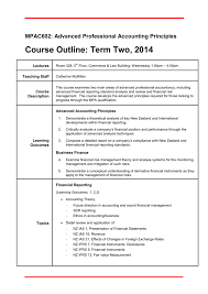 Course Outline University Of Canterbury Mba