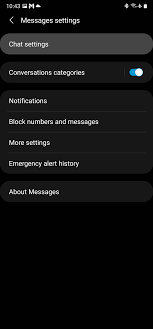 Untuk mengaktifkan atau menonaktifkan imessage, buka pengaturan > pesan. Terpecahkan Samsung Messages Samsung Members