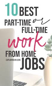 Work From Home Jobs 10 Best Part Time Or Full Time Jobs Home Jobs Work From Home Jobs Working From Home