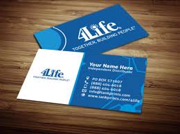 My roommate asked about the back of her business card. 4life Business Cards Free Shipping Tank Prints